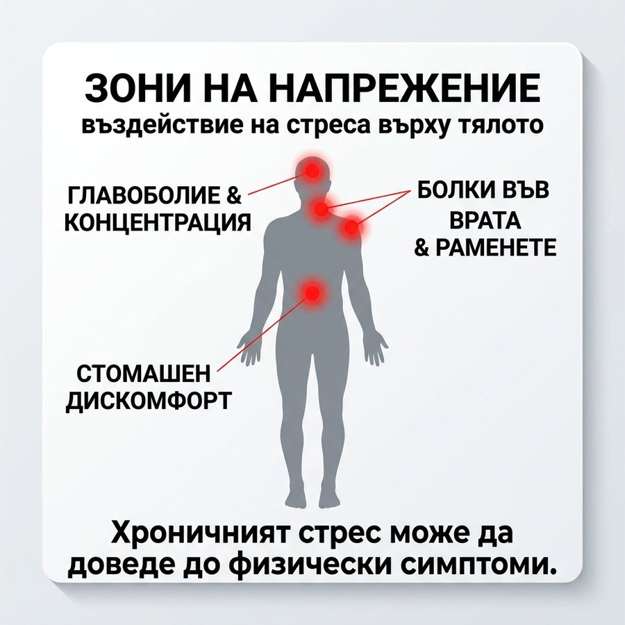 Зони на напрежение от хроничен стрес
